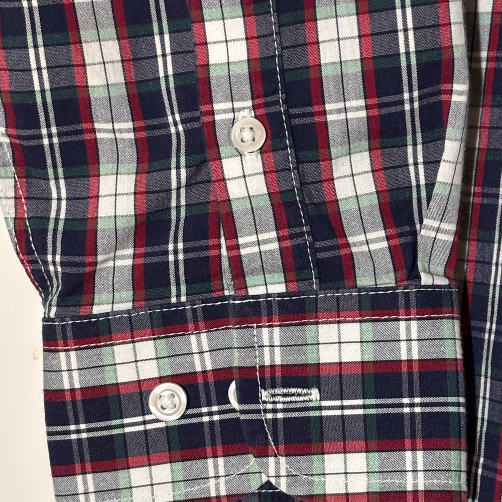 Tommy Hilfiger Multicolor Plaid Button-Down Shirt Boys size 18 Preowned - Picture 3 of 9
